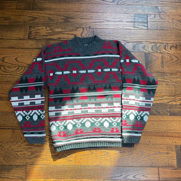 Vintage Aztec Mock Neck Size XS Sweater - Picture 9 of 10
